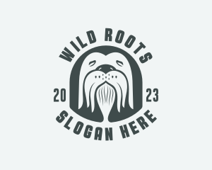 Wild Arctic Walrus  logo design