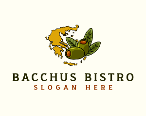 Greek Olive Plant logo