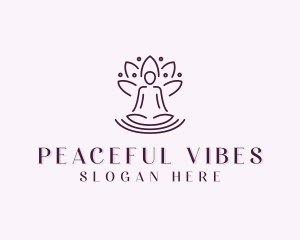 Lotus Yoga Meditation logo design