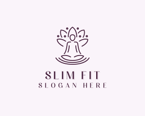 Lotus Yoga Meditation logo design