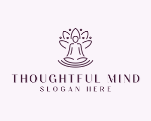 Lotus Yoga Meditation logo design