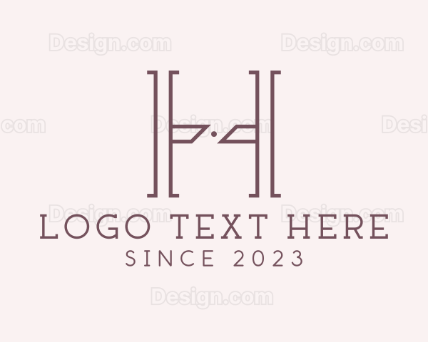 Luxury Serif Letter H Company Logo