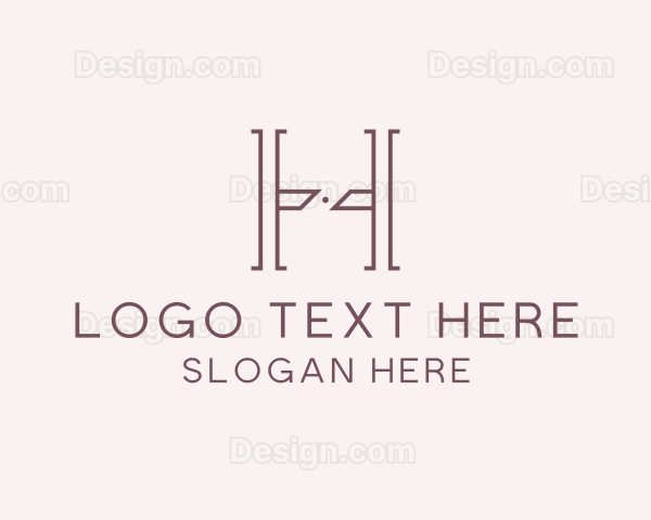 Luxury Serif Letter H Company Logo