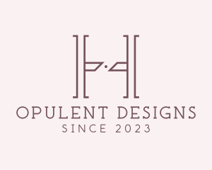 Luxury Serif Letter H Company logo design