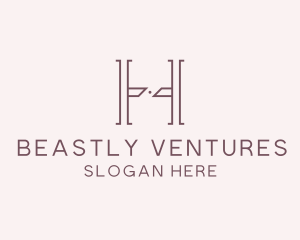 Luxury Serif Letter H Company logo design