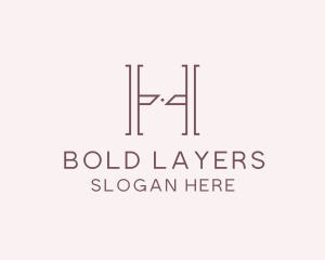 Luxury Serif Letter H Company logo design