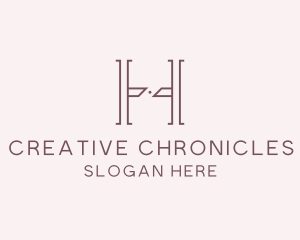 Luxury Serif Letter H Company logo design