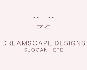 Luxury Serif Letter H Company logo design