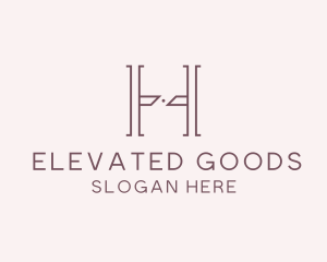 Luxury Serif Letter H Company logo design