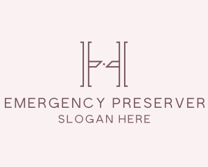 Luxury Serif Letter H Company logo design