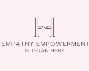 Luxury Serif Letter H Company logo design