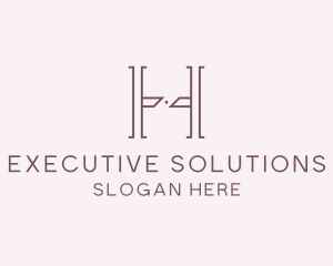 Luxury Serif Letter H Company logo design