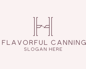 Luxury Serif Letter H Company logo design