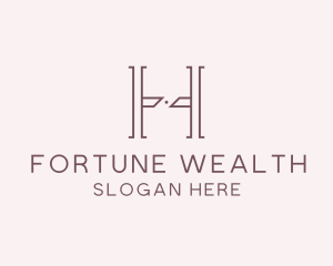 Luxury Serif Letter H Company logo design