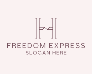 Luxury Serif Letter H Company logo design