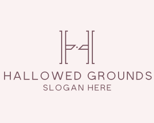 Luxury Serif Letter H Company logo design