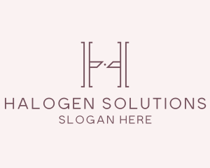 Luxury Serif Letter H Company logo design