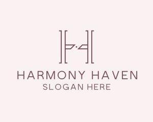 Luxury Serif Letter H Company logo design