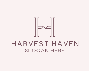 Luxury Serif Letter H Company logo design