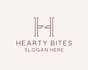 Luxury Serif Letter H Company logo design