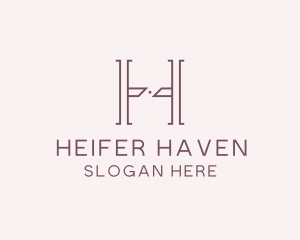 Luxury Serif Letter H Company logo design