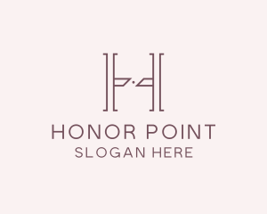 Luxury Serif Letter H Company logo design