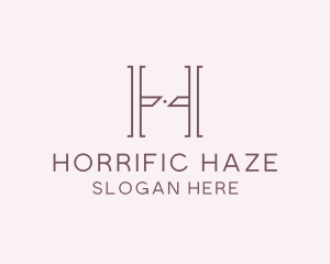 Luxury Serif Letter H Company logo design