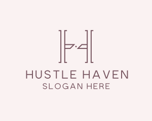 Luxury Serif Letter H Company logo design