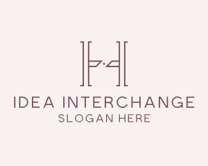 Luxury Serif Letter H Company logo design