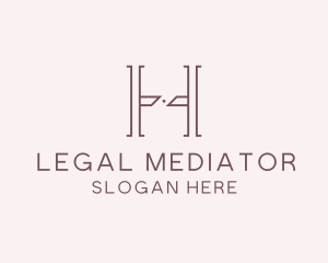 Luxury Serif Letter H Company logo design