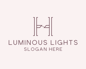 Luxury Serif Letter H Company logo design