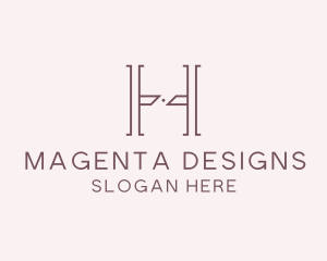 Luxury Serif Letter H Company logo design