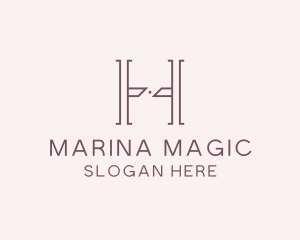 Luxury Serif Letter H Company logo design