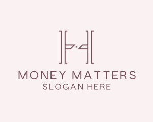 Luxury Serif Letter H Company logo design