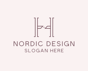 Luxury Serif Letter H Company logo design