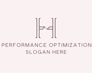 Luxury Serif Letter H Company logo design