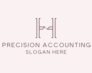 Luxury Serif Letter H Company logo design