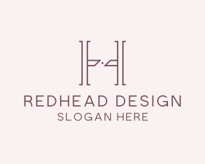 Luxury Serif Letter H Company logo design