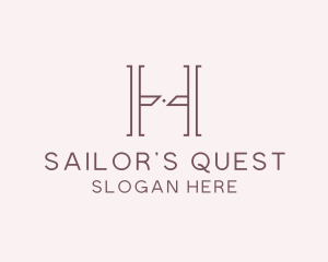 Luxury Serif Letter H Company logo design