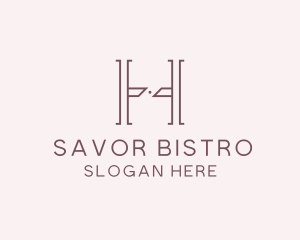 Luxury Serif Letter H Company logo design