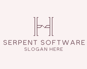 Luxury Serif Letter H Company logo design