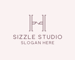 Luxury Serif Letter H Company logo design