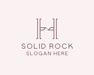 Luxury Serif Letter H Company logo design