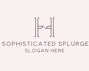 Luxury Serif Letter H Company logo design