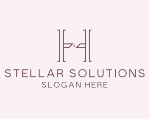 Luxury Serif Letter H Company logo design