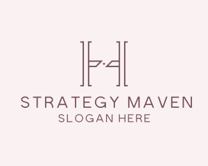 Luxury Serif Letter H Company logo design