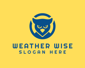 Wise Owl Bird logo design