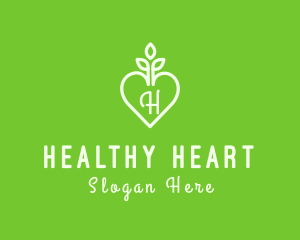 Gardening Heart Planter logo design