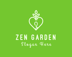 Gardening Heart Planter logo design