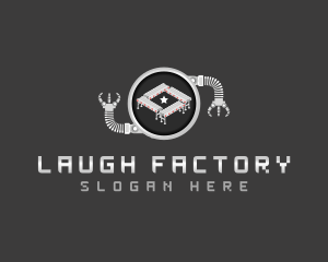 Industrial Factory Machine logo design